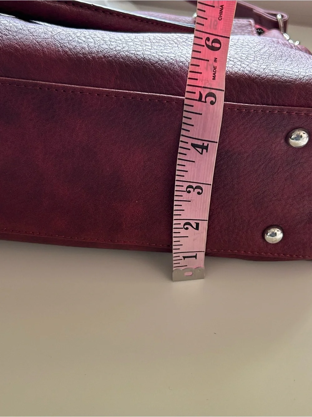 New Lady Conceal Carry Crossbody Bag Burgundy Large Jessica Satchel Gift